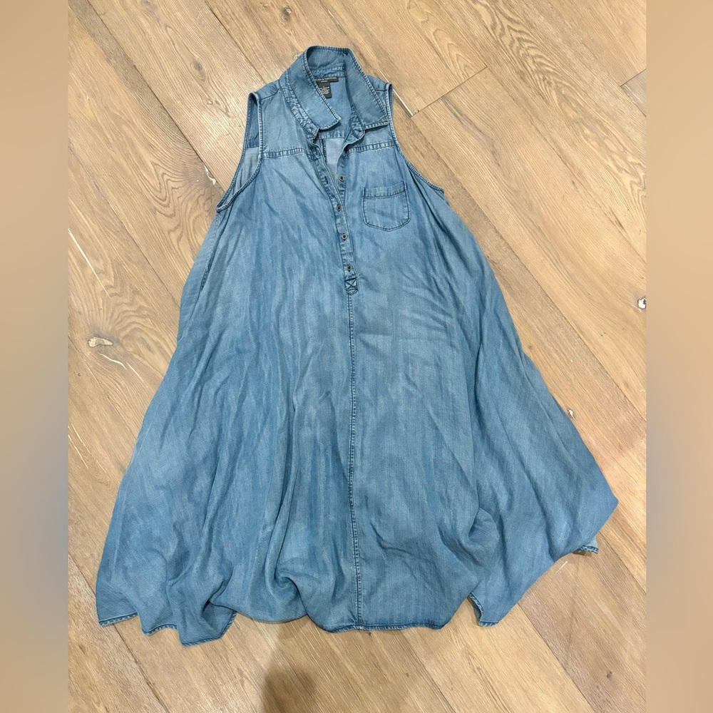 Chelsea & Theodore denim flowy dress size L